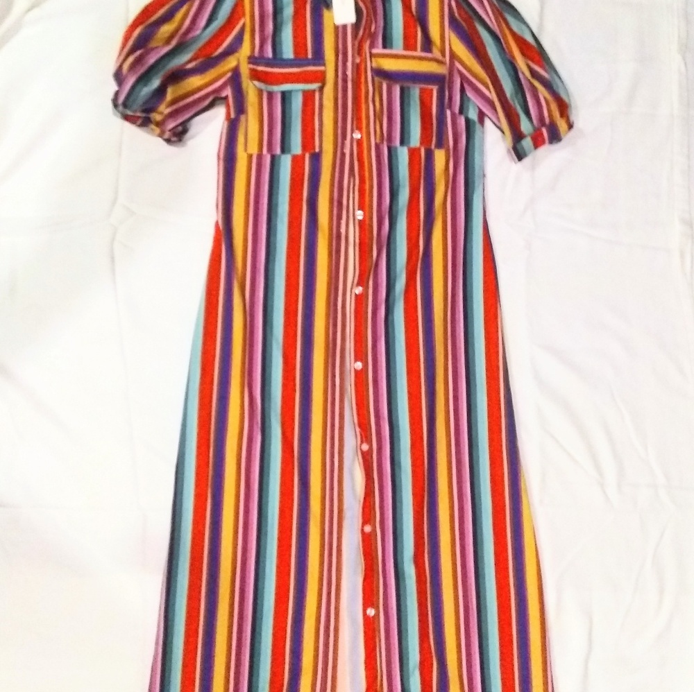Order Plus Striped Dress